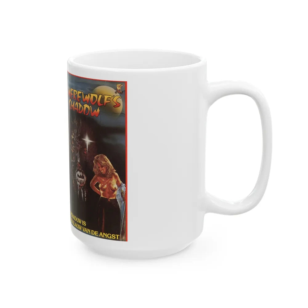 WEREWOLFS SHADOW (VHS COVER) - White Coffee Mug-Go Mug Yourself