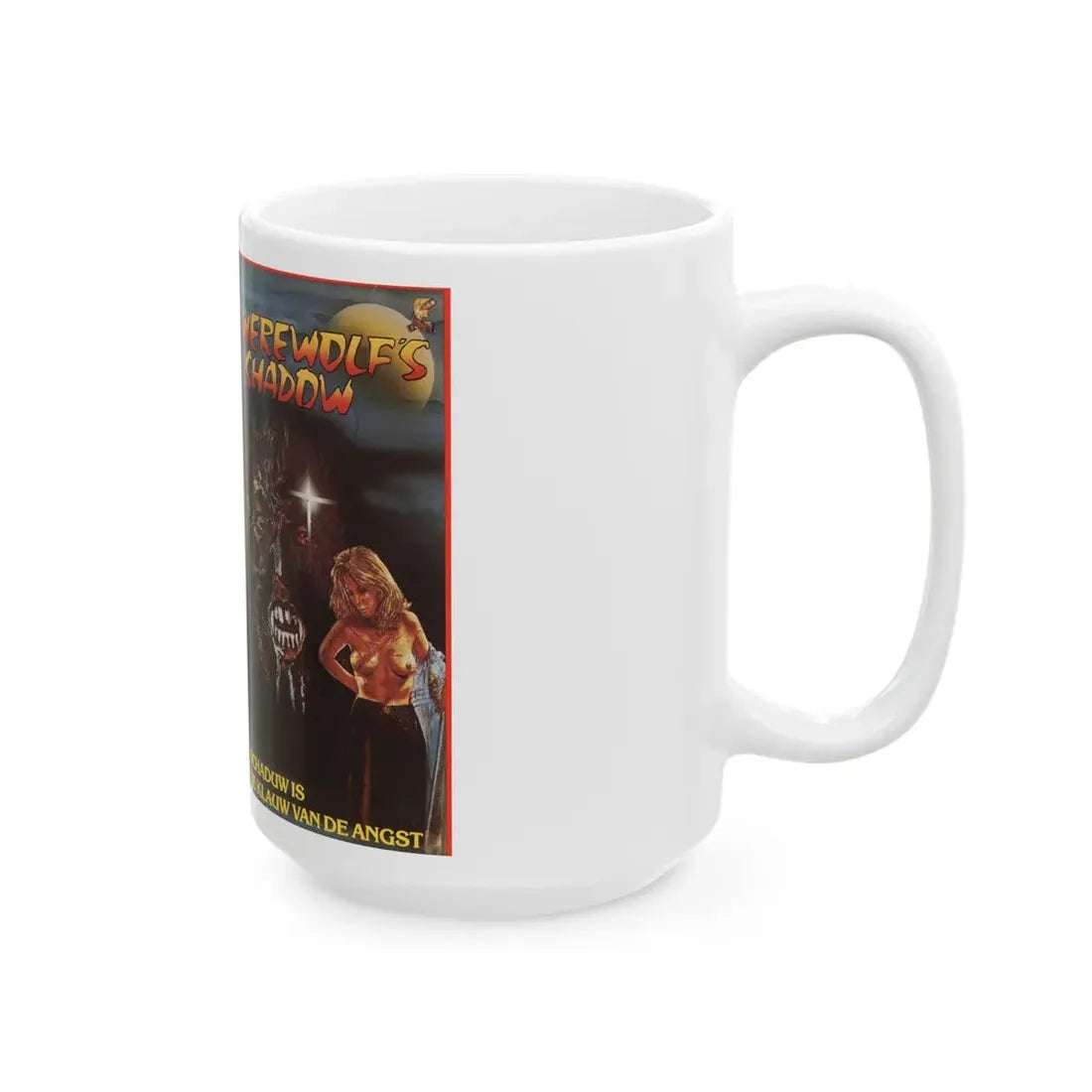 WEREWOLFS SHADOW (VHS COVER) - White Coffee Mug - Go Mug Yourself