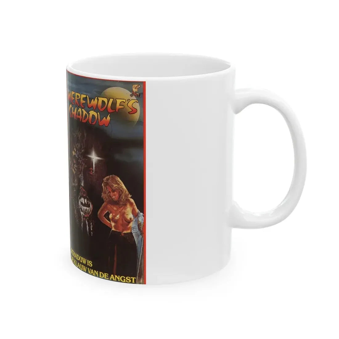 WEREWOLFS SHADOW (VHS COVER) - White Coffee Mug - Go Mug Yourself