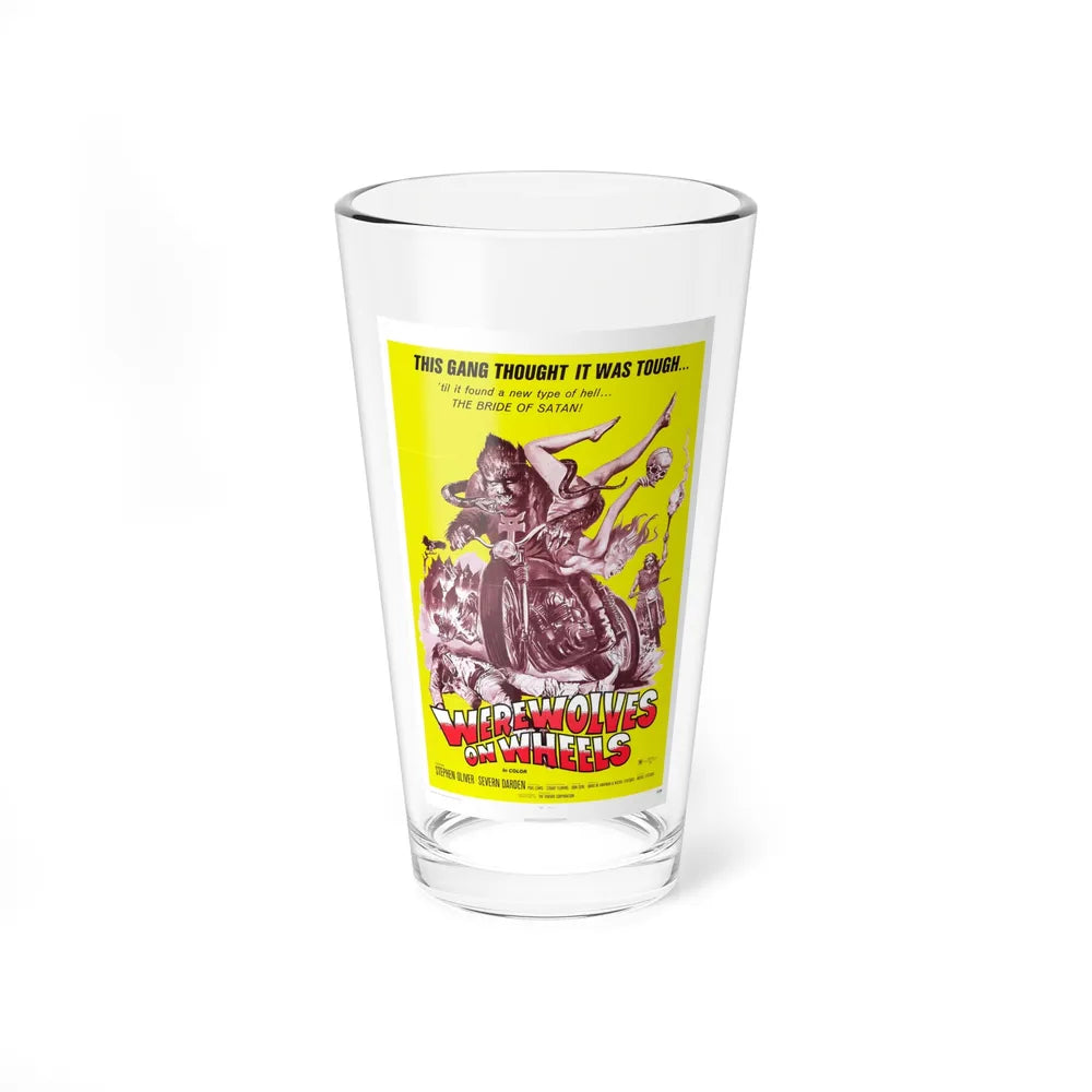 WEREWOLVES ON WHEELS 1971 Movie Poster - Pint Glass 16oz-16oz-Go Mug Yourself