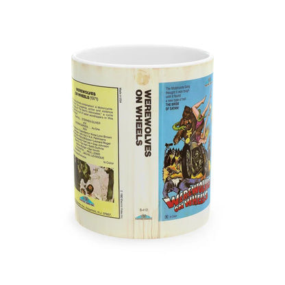 WEREWOLVES ON WHEELS EVI ELECTRIC VIDEO INC (VHS COVER) - White Coffee Mug-11oz-Go Mug Yourself