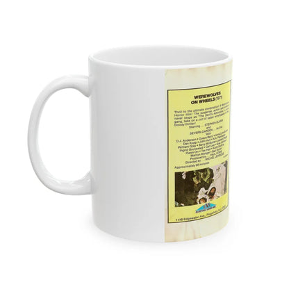 WEREWOLVES ON WHEELS EVI ELECTRIC VIDEO INC (VHS COVER) - White Coffee Mug-Go Mug Yourself