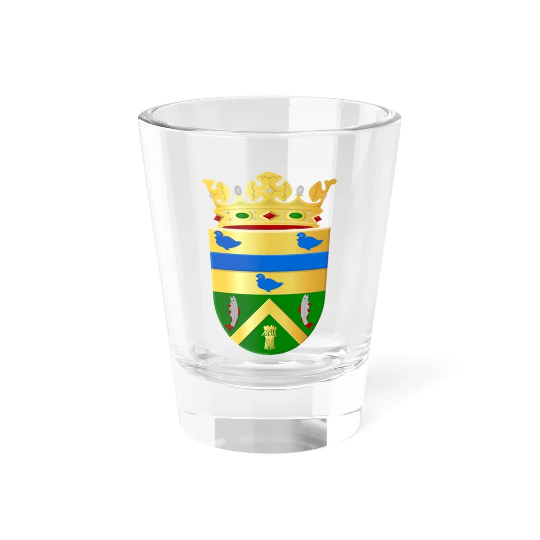 Werkendam wapen (Netherlands) (Coat of Arms) Shot Glass 1.5oz 1.5oz - Go Mug Yourself