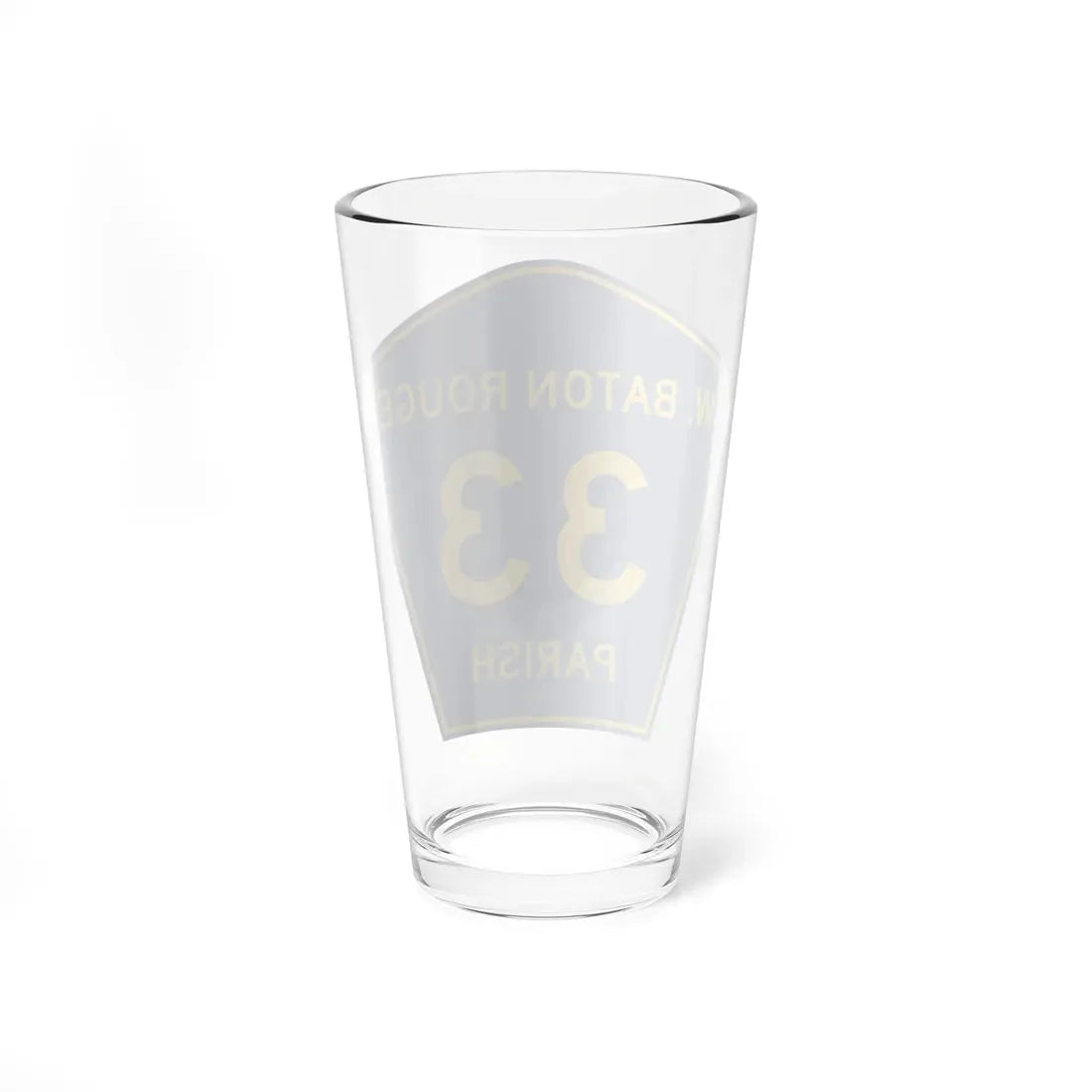 West Baton Rouge Parish 33 (Louisiana) (Road Sign) Pint Glass 16oz - Go Mug Yourself