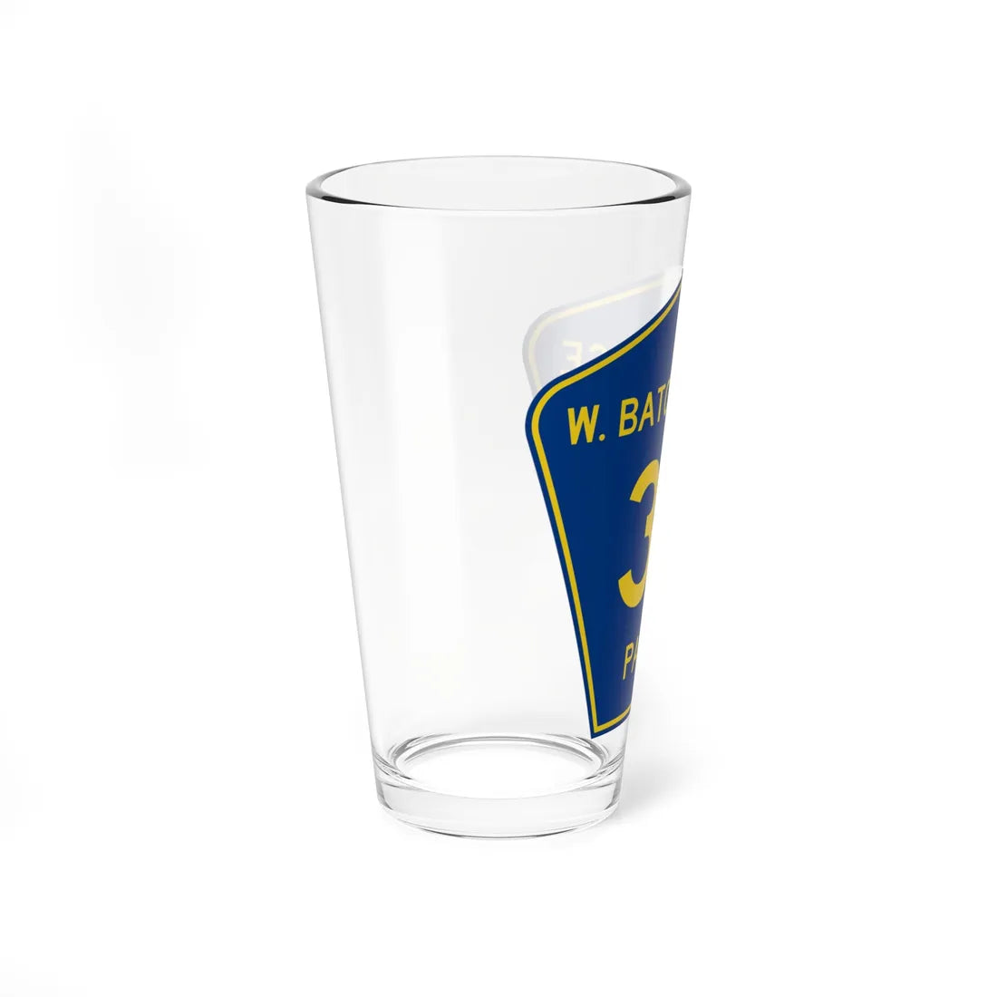 West Baton Rouge Parish 33 (Louisiana) (Road Sign) Pint Glss 16oz - Go Mug Yourself