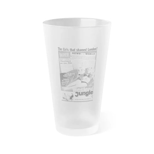 WEST END JUNGLE 1961 Movie Poster - Frosted Pint Glass 16oz 16oz Frosted - Go Mug Yourself
