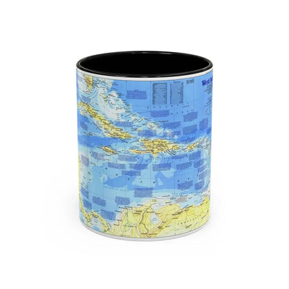 West Indies 1 (1987) (Map) Accent Coffee Mug 11oz Black - Go Mug Yourself