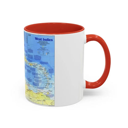 West Indies 1 (1987) (Map) Accent Coffee Mug - Go Mug Yourself
