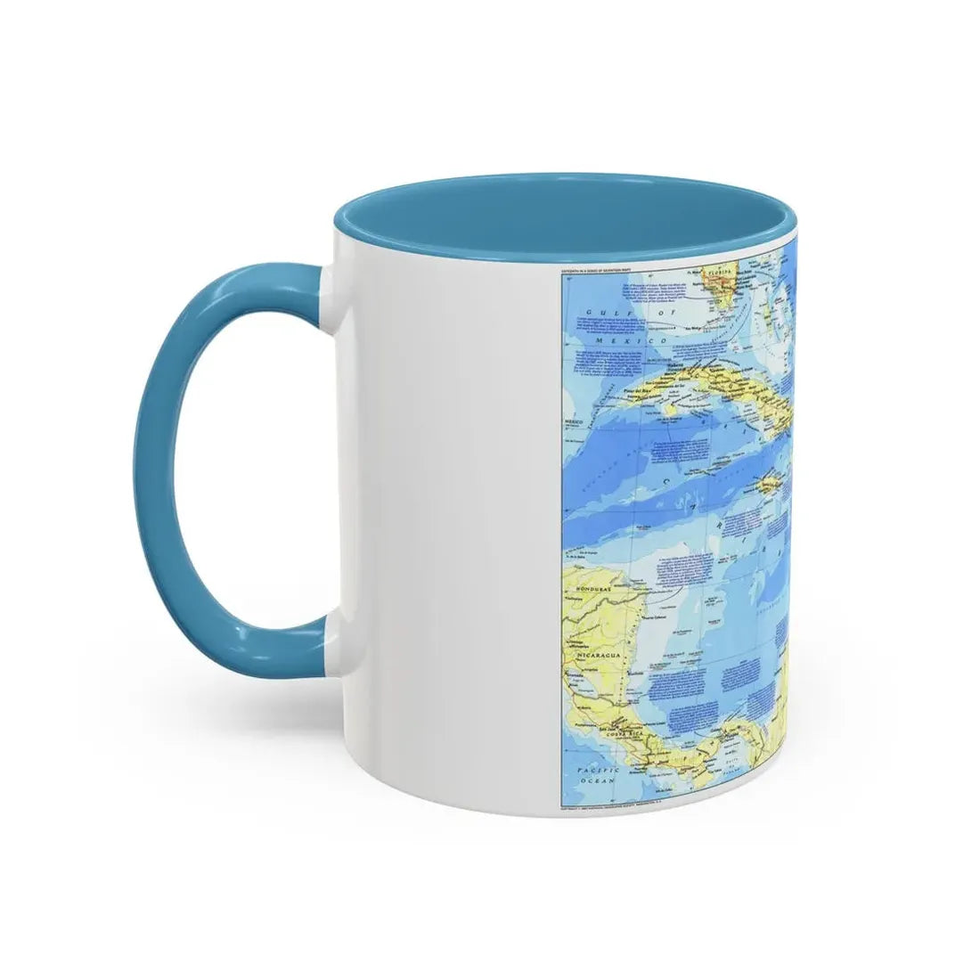 West Indies 1 (1987) (Map) Accent Coffee Mug - Go Mug Yourself