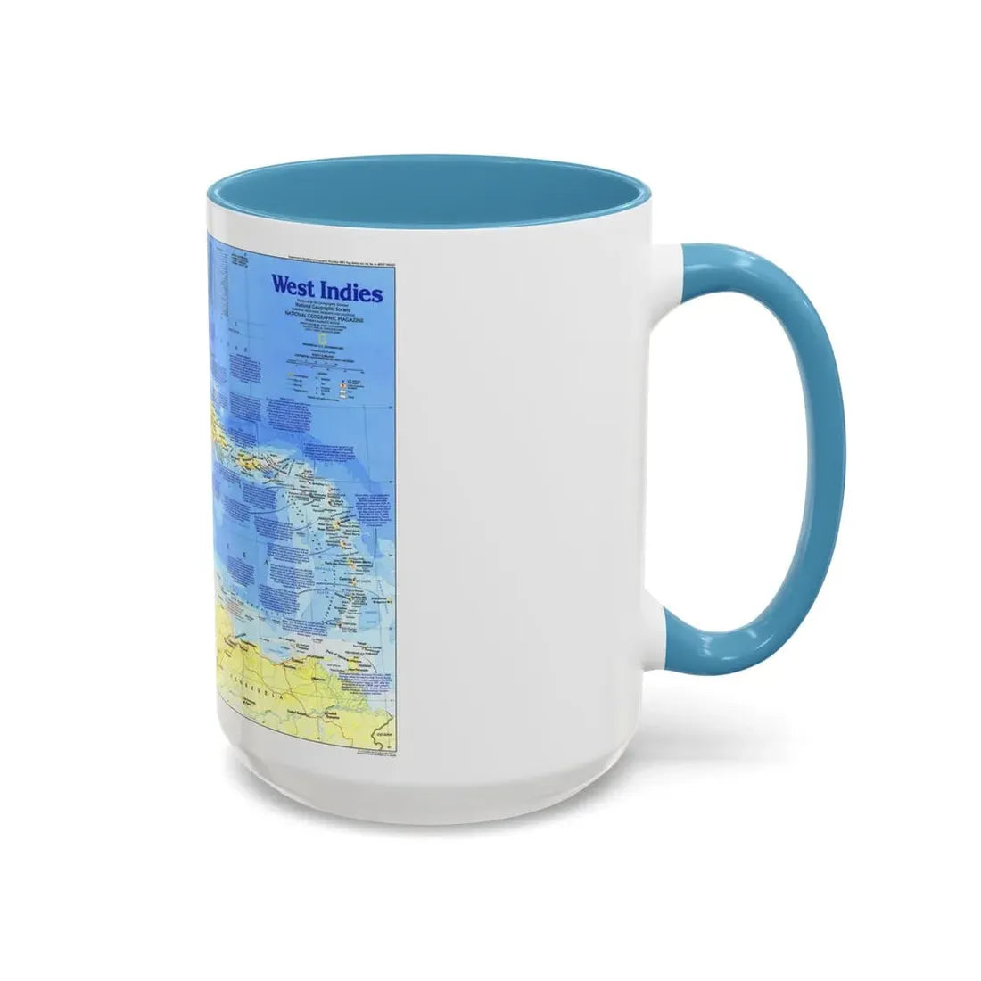 West Indies 1 (1987) (Map) Accent Coffee Mug - Go Mug Yourself