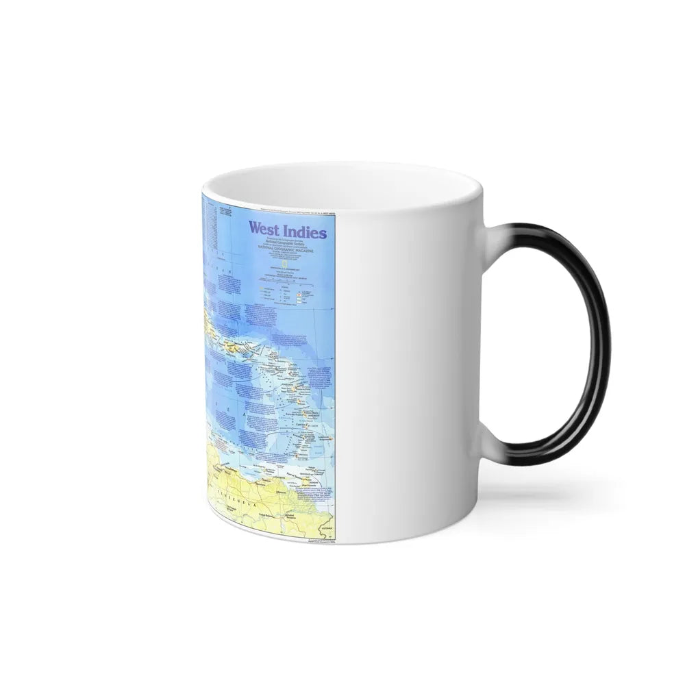 West Indies 1 (1987) (Map) Color Changing Mug 11oz-Go Mug Yourself