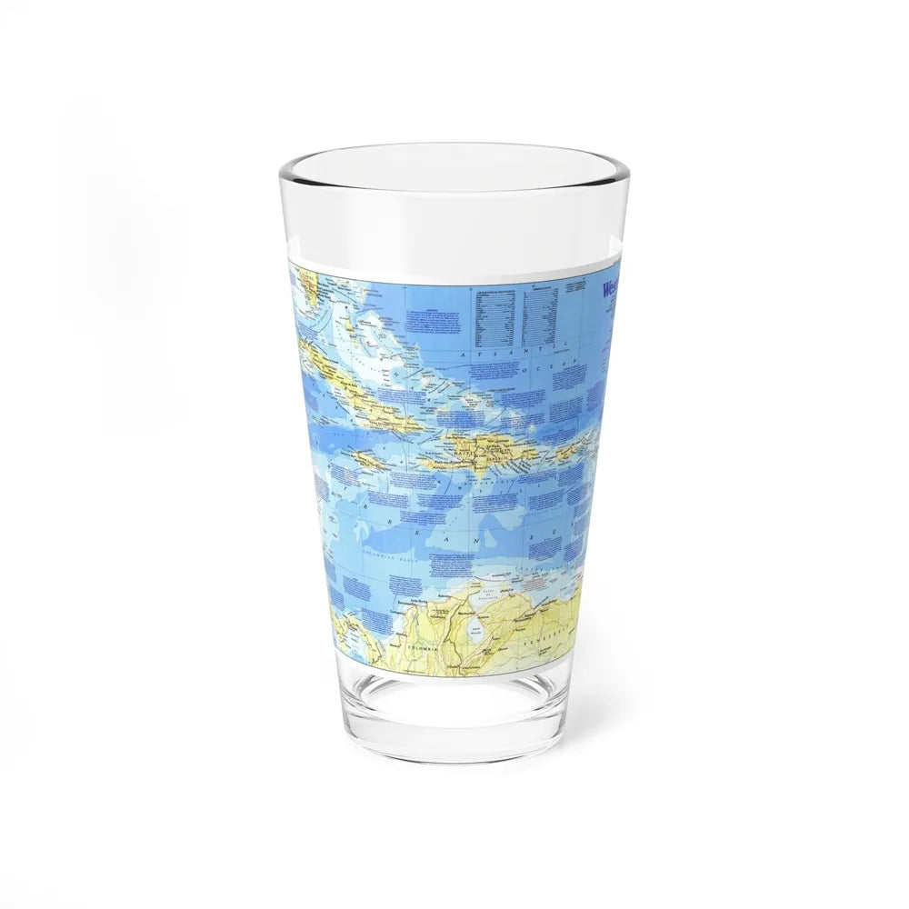 West Indies 1 (1987) (Map) Pint Glass 16oz-16oz-Go Mug Yourself