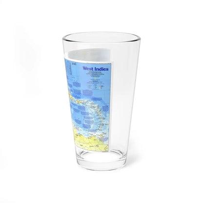 West Indies 1 (1987) (Map) Pint Glass 16oz-Go Mug Yourself