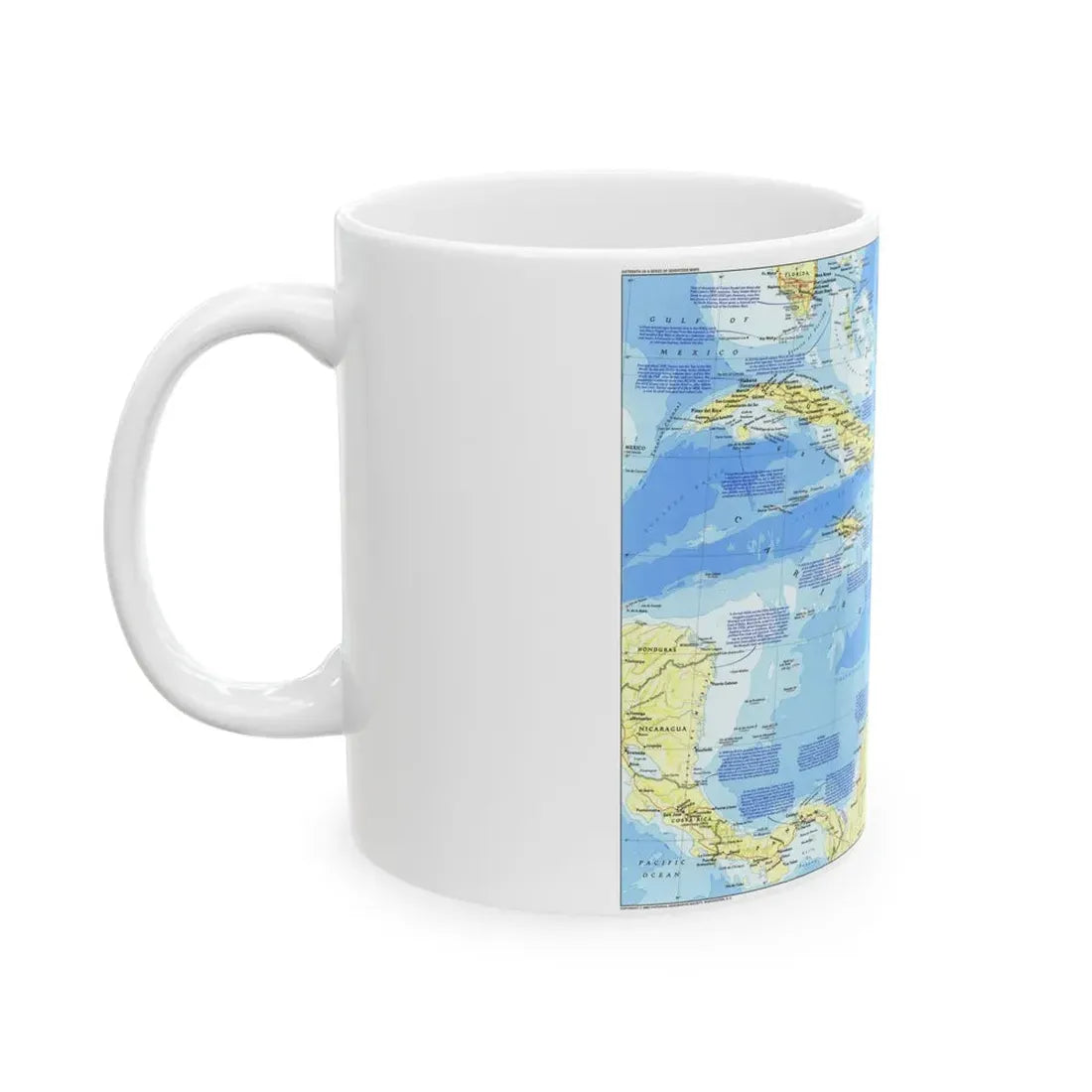 West Indies 1 (1987) (Map) White Coffee Mug - Go Mug Yourself