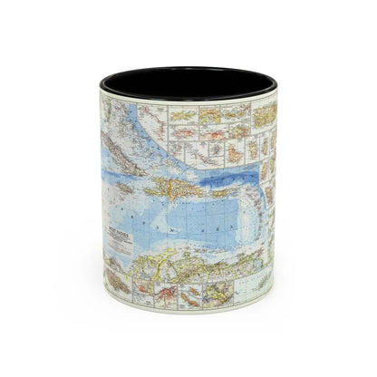 West Indies (1954) (Map) Accent Coffee Mug 11oz Black - Go Mug Yourself