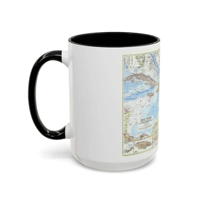 West Indies (1954) (Map) Accent Coffee Mug - Go Mug Yourself