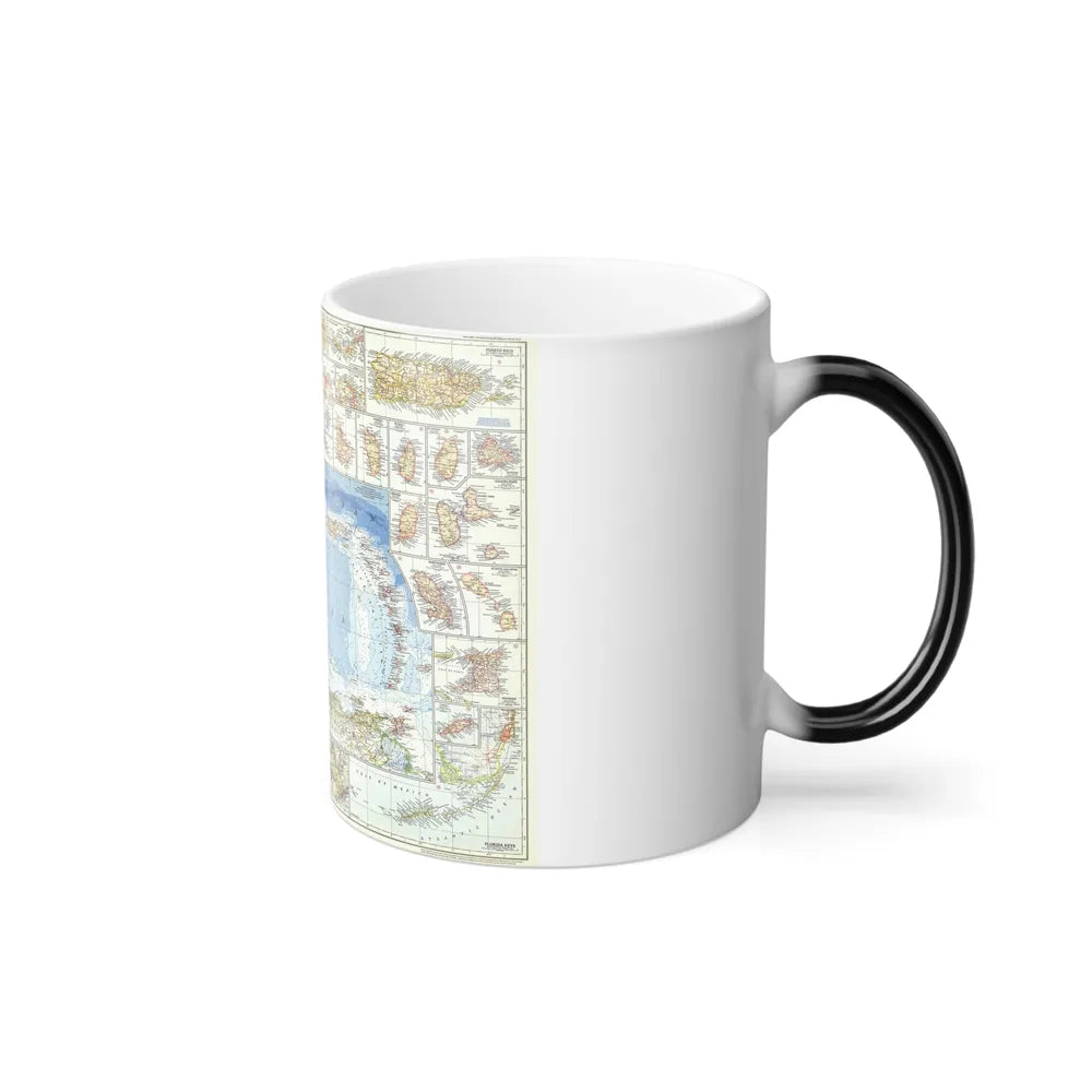 West Indies (1954) (Map) Color Changing Mug 11oz-Go Mug Yourself