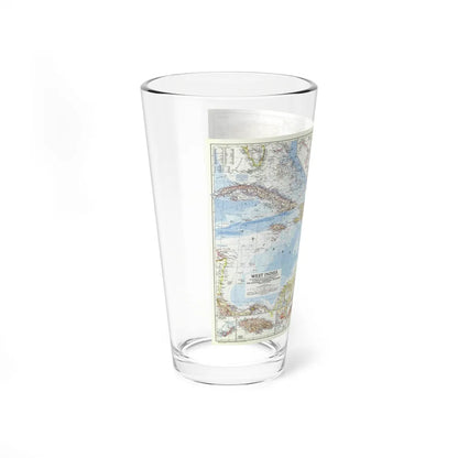 West Indies (1954) (Map) Pint Glass 16oz-Go Mug Yourself