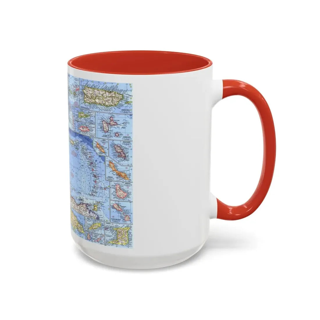 West Indies (1962) (Map) Accent Coffee Mug - Go Mug Yourself