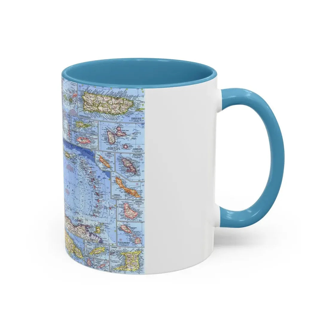 West Indies (1962) (Map) Accent Coffee Mug - Go Mug Yourself