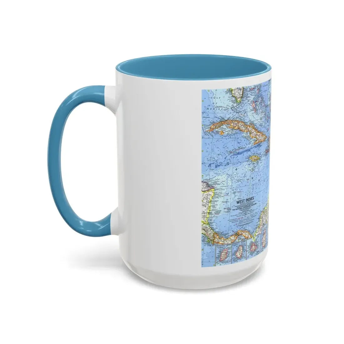 West Indies (1962) (Map) Accent Coffee Mug - Go Mug Yourself