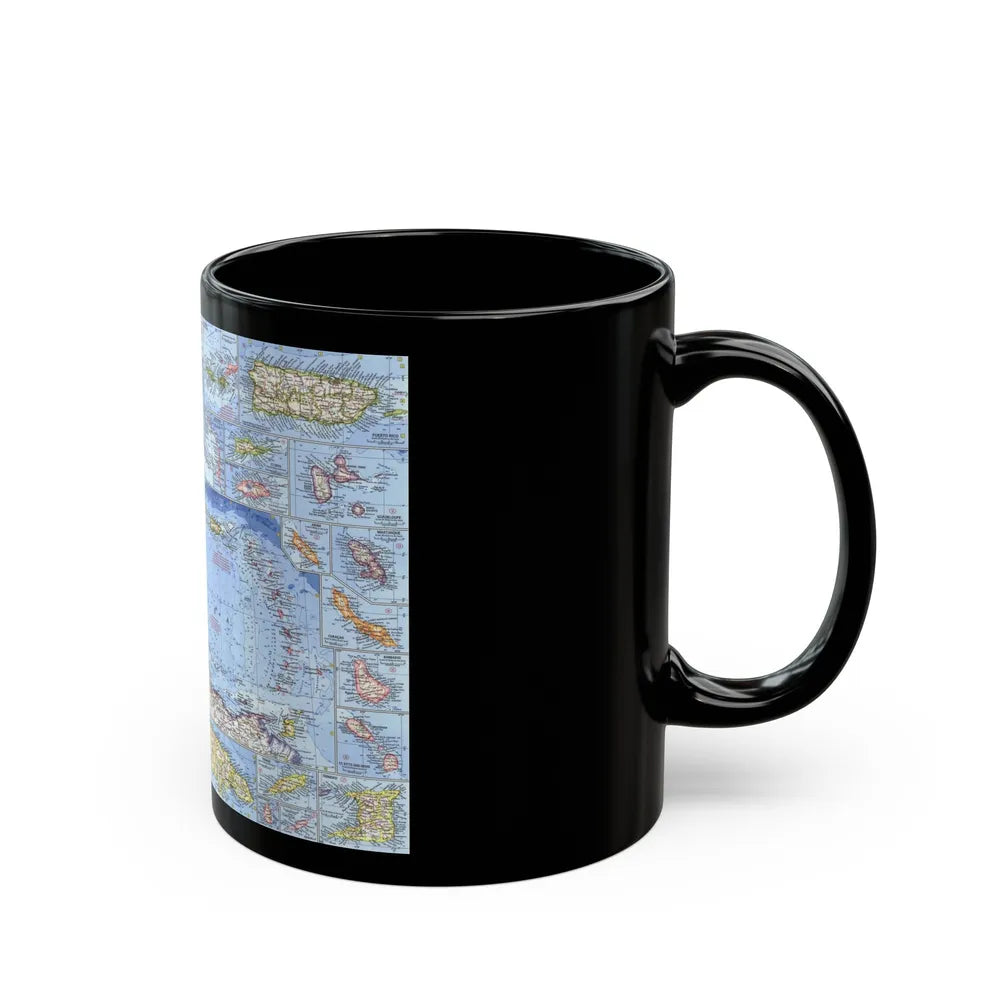 West Indies (1962) (Map) Black Coffee Mug-Go Mug Yourself