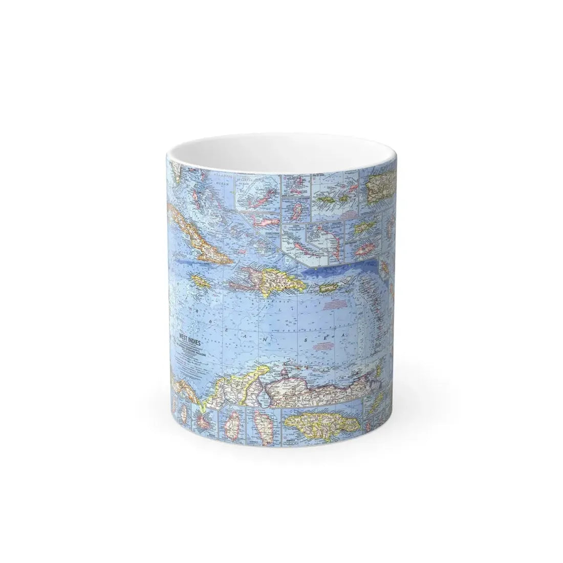 West Indies (1962) (Map) Color Changing Mug 11oz Default Title 11oz - Go Mug Yourself