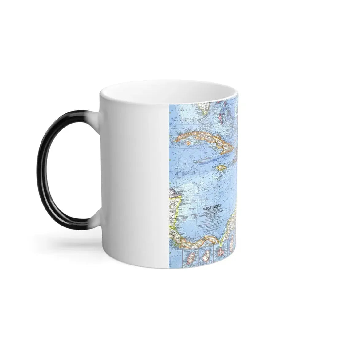 West Indies (1962) (Map) Color Changing Mug 11oz - Go Mug Yourself