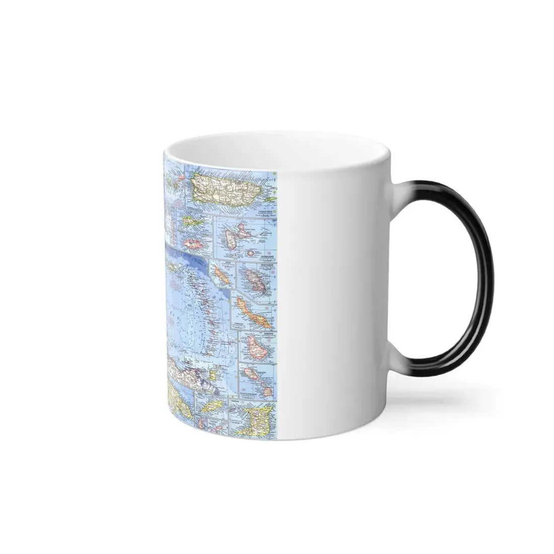 West Indies (1962) (Map) Color Changing Mug 11oz - Go Mug Yourself