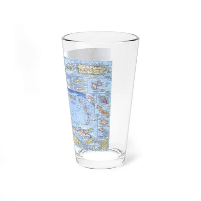 West Indies (1962) (Map) Pint Glass 16oz-Go Mug Yourself