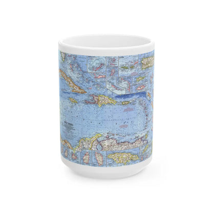 West Indies (1962) (Map) White Coffee Mug-15oz-Go Mug Yourself