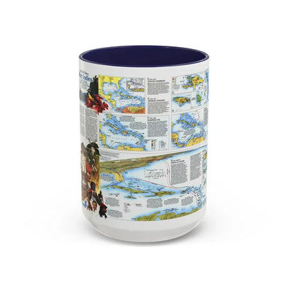 West Indies 2 (1987) (Map) Accent Coffee Mug 15oz Navy - Go Mug Yourself