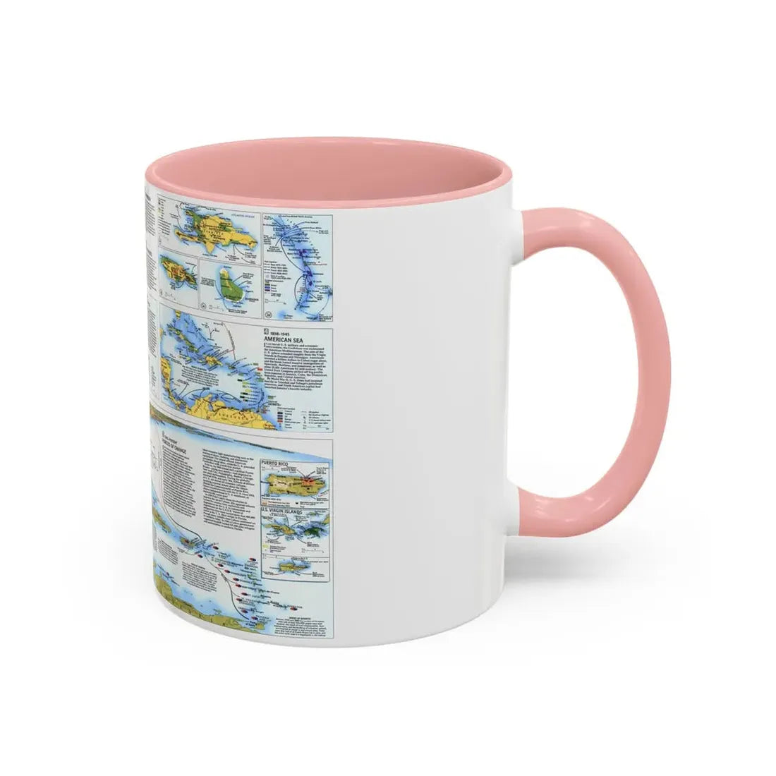 West Indies 2 (1987) (Map) Accent Coffee Mug - Go Mug Yourself