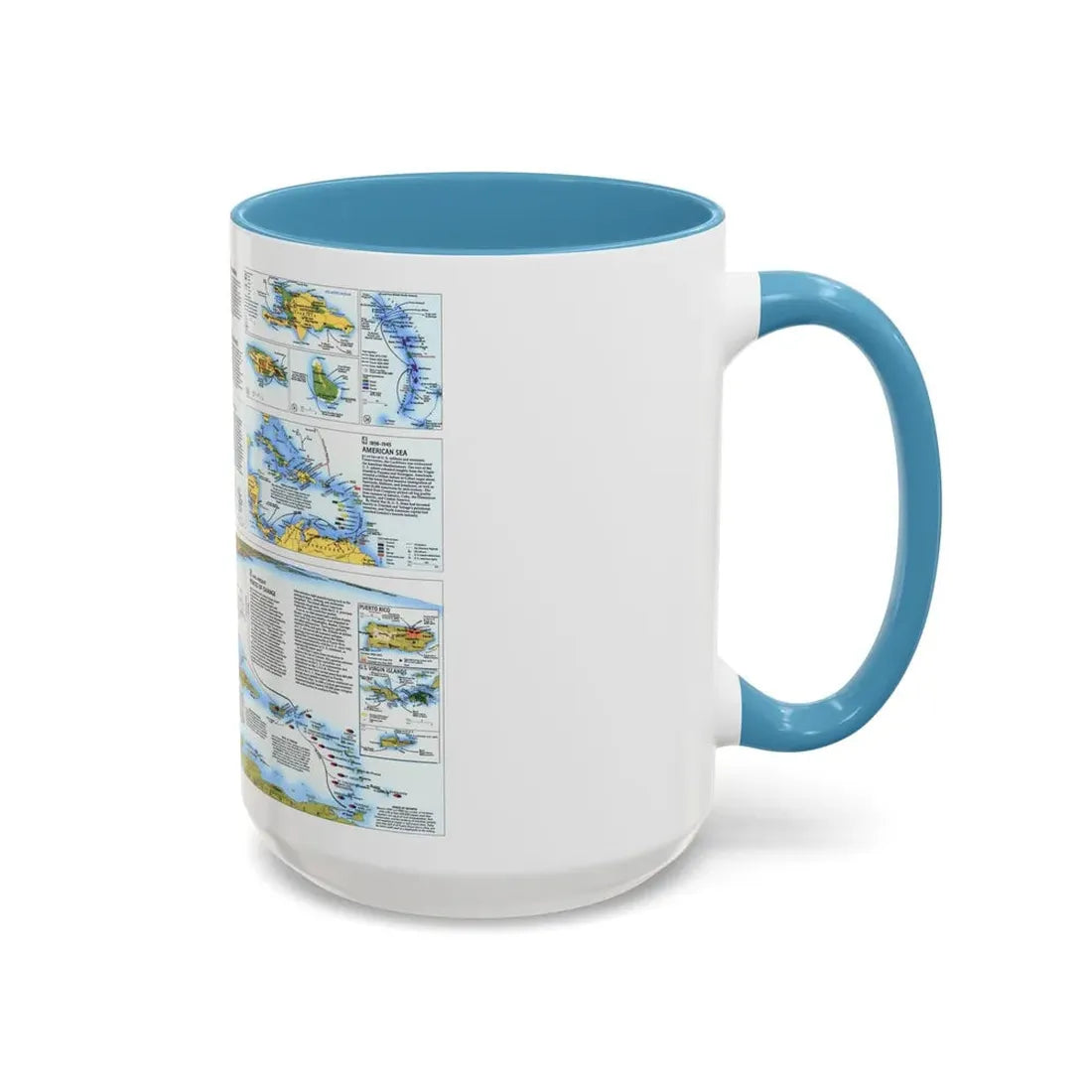 West Indies 2 (1987) (Map) Accent Coffee Mug - Go Mug Yourself