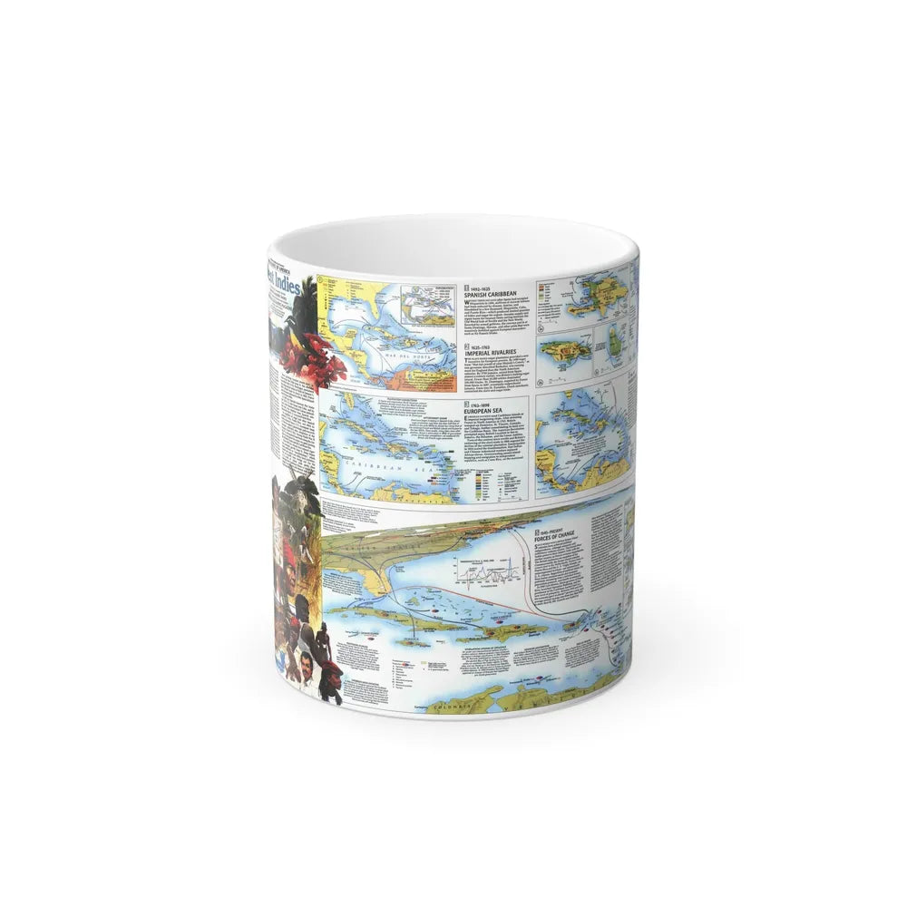 West Indies 2 (1987) (Map) Color Changing Mug 11oz-11oz-Go Mug Yourself