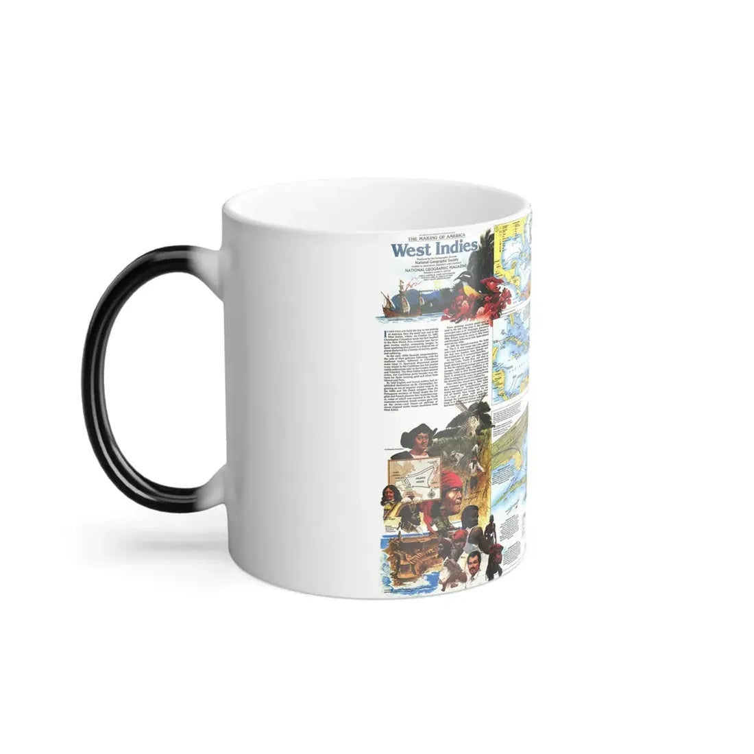 West Indies 2 (1987) (Map) Color Changing Mug 11oz - Go Mug Yourself