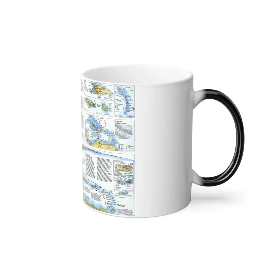 West Indies 2 (1987) (Map) Color Changing Mug 11oz - Go Mug Yourself
