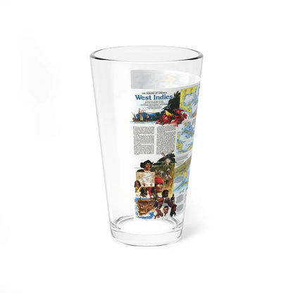 West Indies 2 (1987) (Map) Pint Glass 16oz-Go Mug Yourself