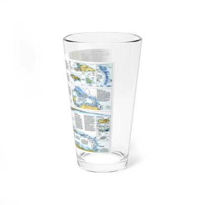 West Indies 2 (1987) (Map) Pint Glass 16oz-Go Mug Yourself