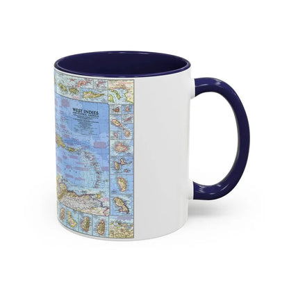 West Indies & Central America (1970) (Map) Accent Coffee Mug - Go Mug Yourself