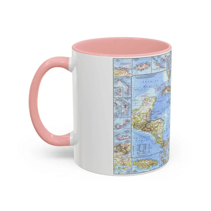 West Indies & Central America (1970) (Map) Accent Coffee Mug - Go Mug Yourself