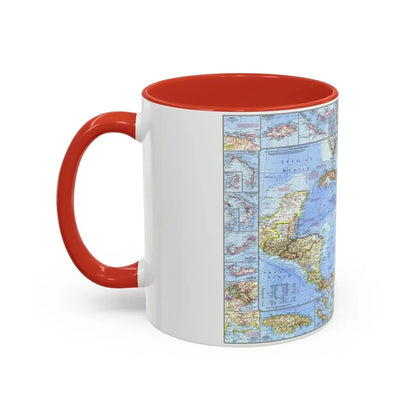 West Indies & Central America (1970) (Map) Accent Coffee Mug - Go Mug Yourself