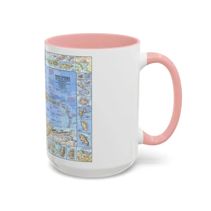 West Indies & Central America (1970) (Map) Accent Coffee Mug - Go Mug Yourself