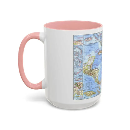 West Indies & Central America (1970) (Map) Accent Coffee Mug - Go Mug Yourself