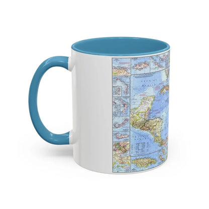West Indies & Central America (1970) (Map) Accent Coffee Mug - Go Mug Yourself