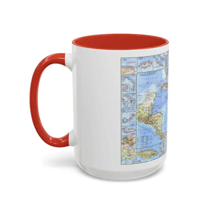 West Indies & Central America (1970) (Map) Accent Coffee Mug - Go Mug Yourself