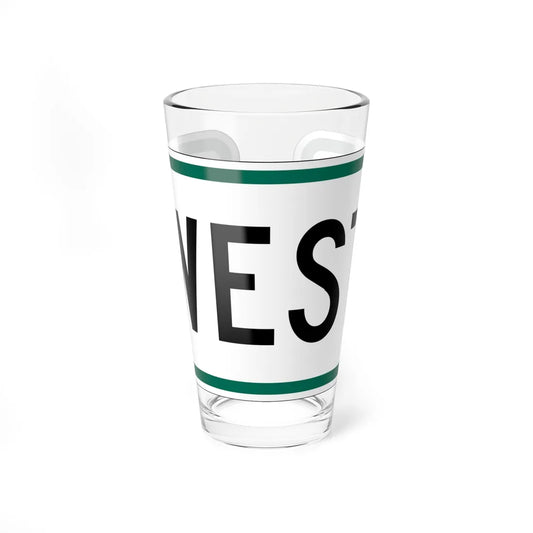 West plate small South Dakota (South Dakota) (Road Sign) Pint Glss 16oz 16oz - Go Mug Yourself