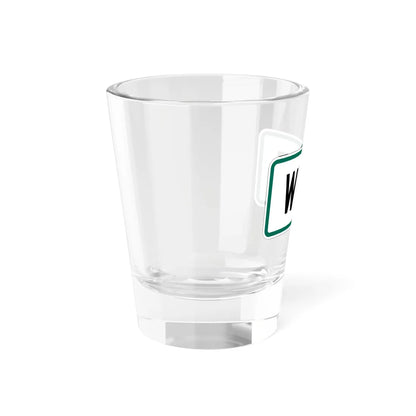 West plate small South Dakota (South Dakota) (Road Sign) Shot Glass 1.5oz - Go Mug Yourself