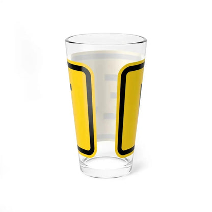 West plate small Wyoming (Wyoming) (Road Sign) Pint Glass 16oz - Go Mug Yourself