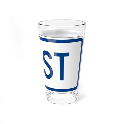 West plate South Carolina (South Carolina) (Road Sign) Pint Glass 16oz - Go Mug Yourself